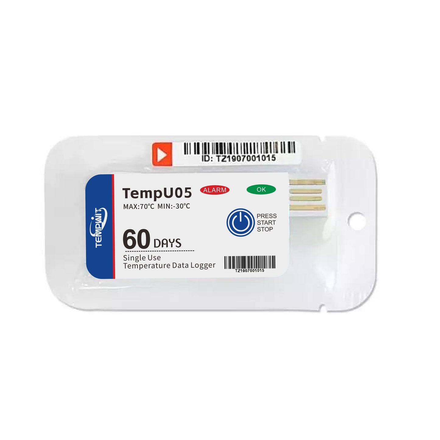 TempU05 Single Use Temperature Data Logger